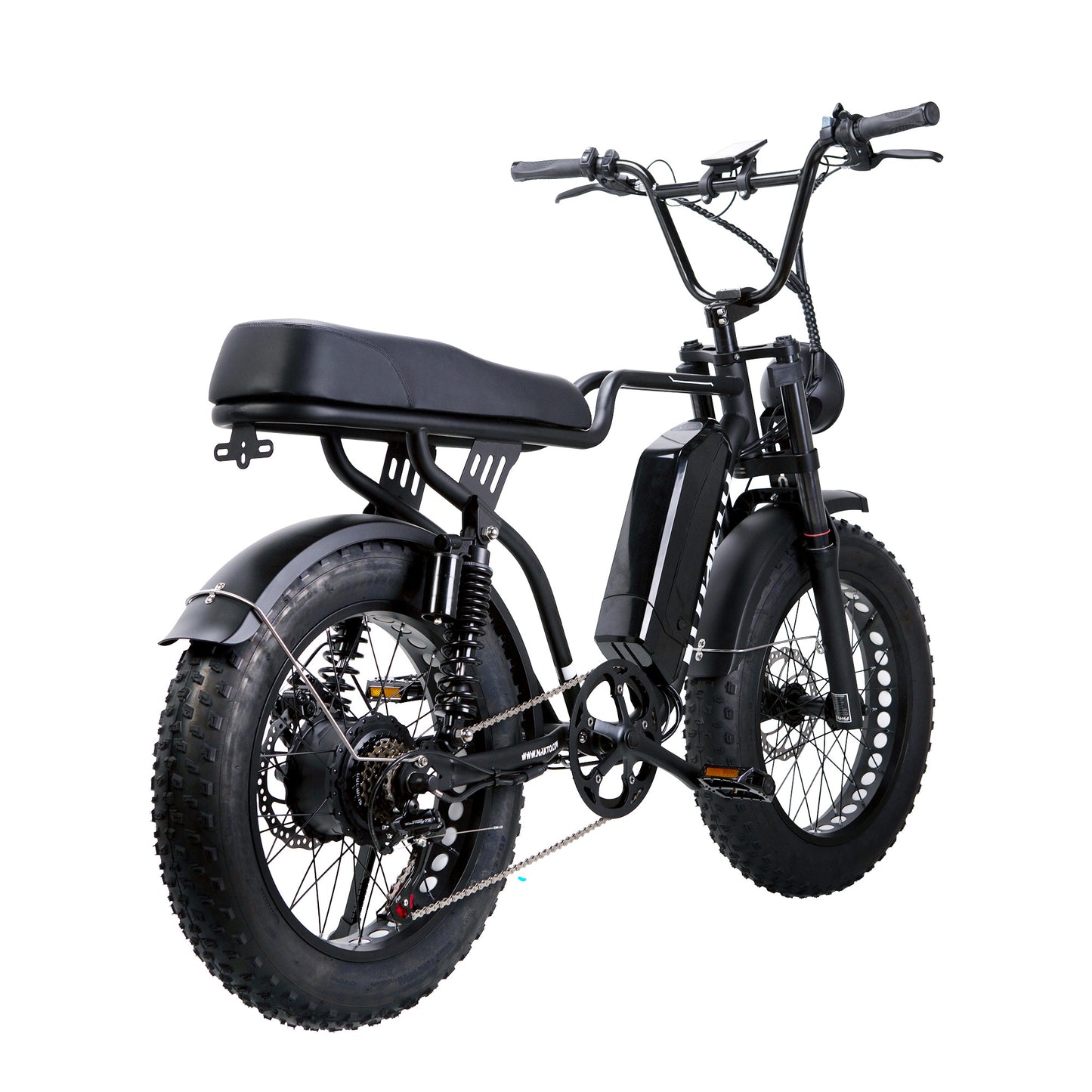 NAKTO F2 Fat Tire Electric Bike – Retro Moped Style Cruiser