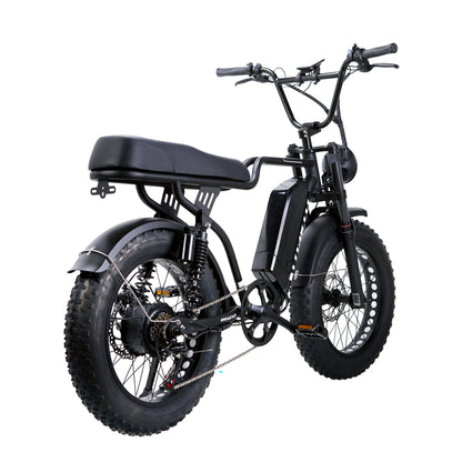 NAKTO F2 Fat Tire Electric Bike – Retro Moped Style Cruiser