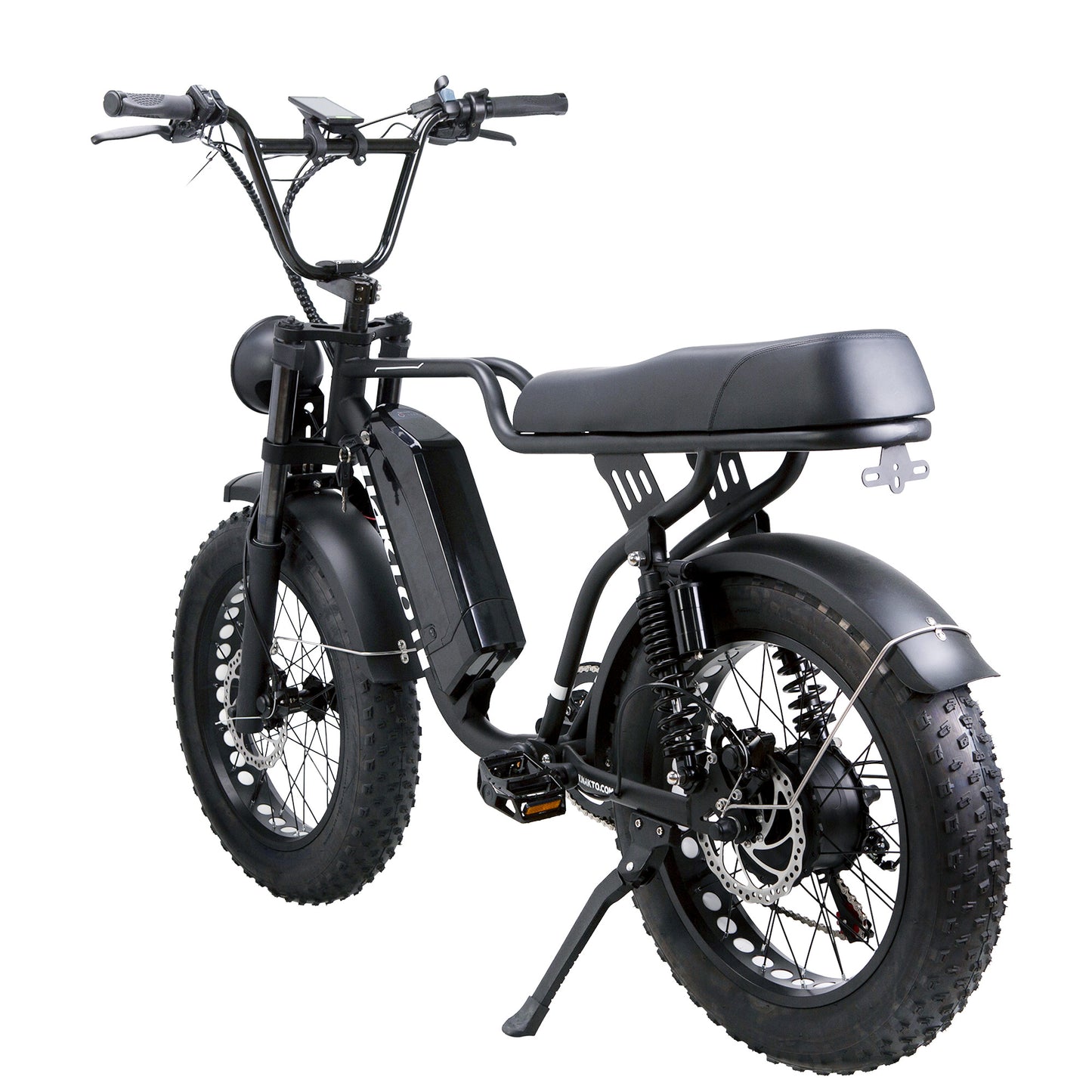 NAKTO F2 Fat Tire Electric Bike – Retro Moped Style Cruiser