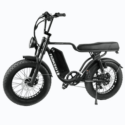 NAKTO F2 Fat Tire Electric Bike – Retro Moped Style Cruiser