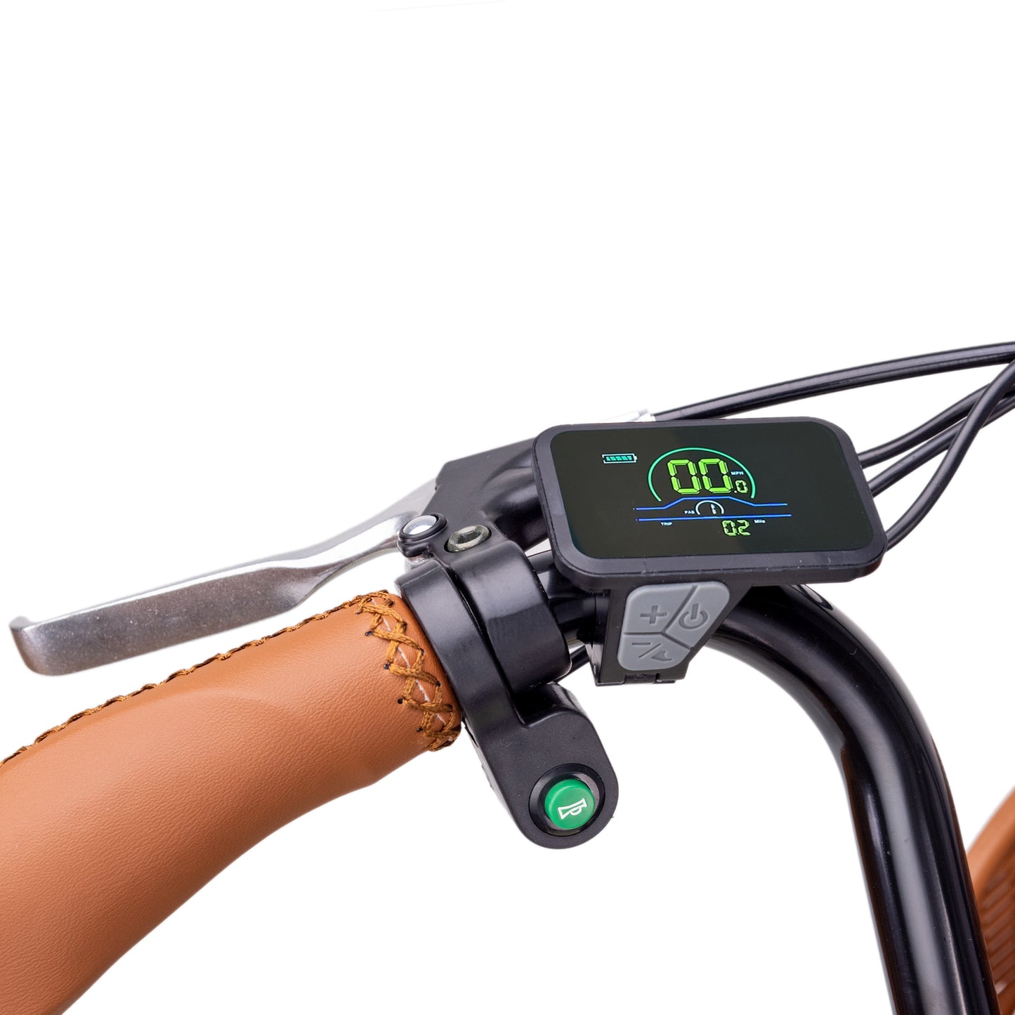 NAKTO Classic Step-Through Electric Bike with Basket & Rear Rack