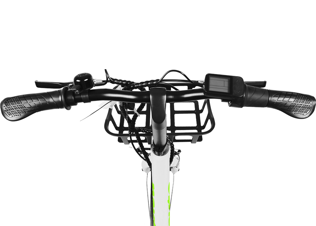 NAKTO Pony Utility Electric Bike with Basket & Rear Passenger Seat
