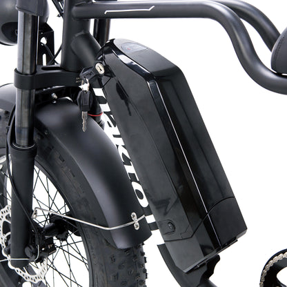 NAKTO F2 Fat Tire Electric Bike – Retro Moped Style Cruiser
