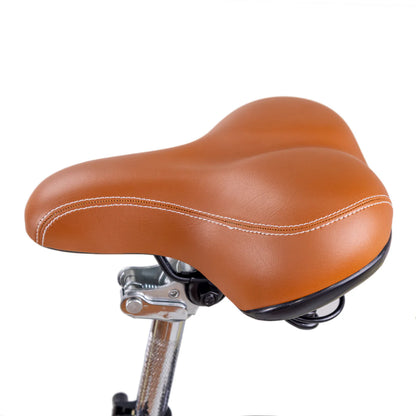 NAKTO Classic Step-Through Electric Bike with Basket & Rear Rack
