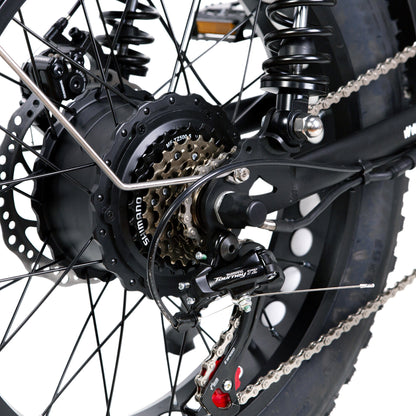 NAKTO F2 Fat Tire Electric Bike – Retro Moped Style Cruiser