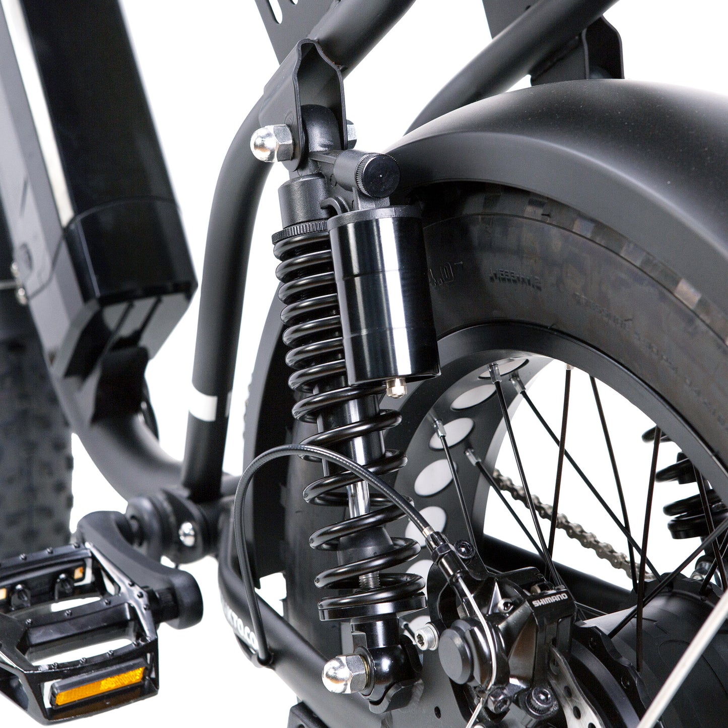NAKTO F2 Fat Tire Electric Bike – Retro Moped Style Cruiser