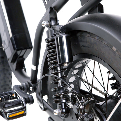 NAKTO F2 Fat Tire Electric Bike – Retro Moped Style Cruiser