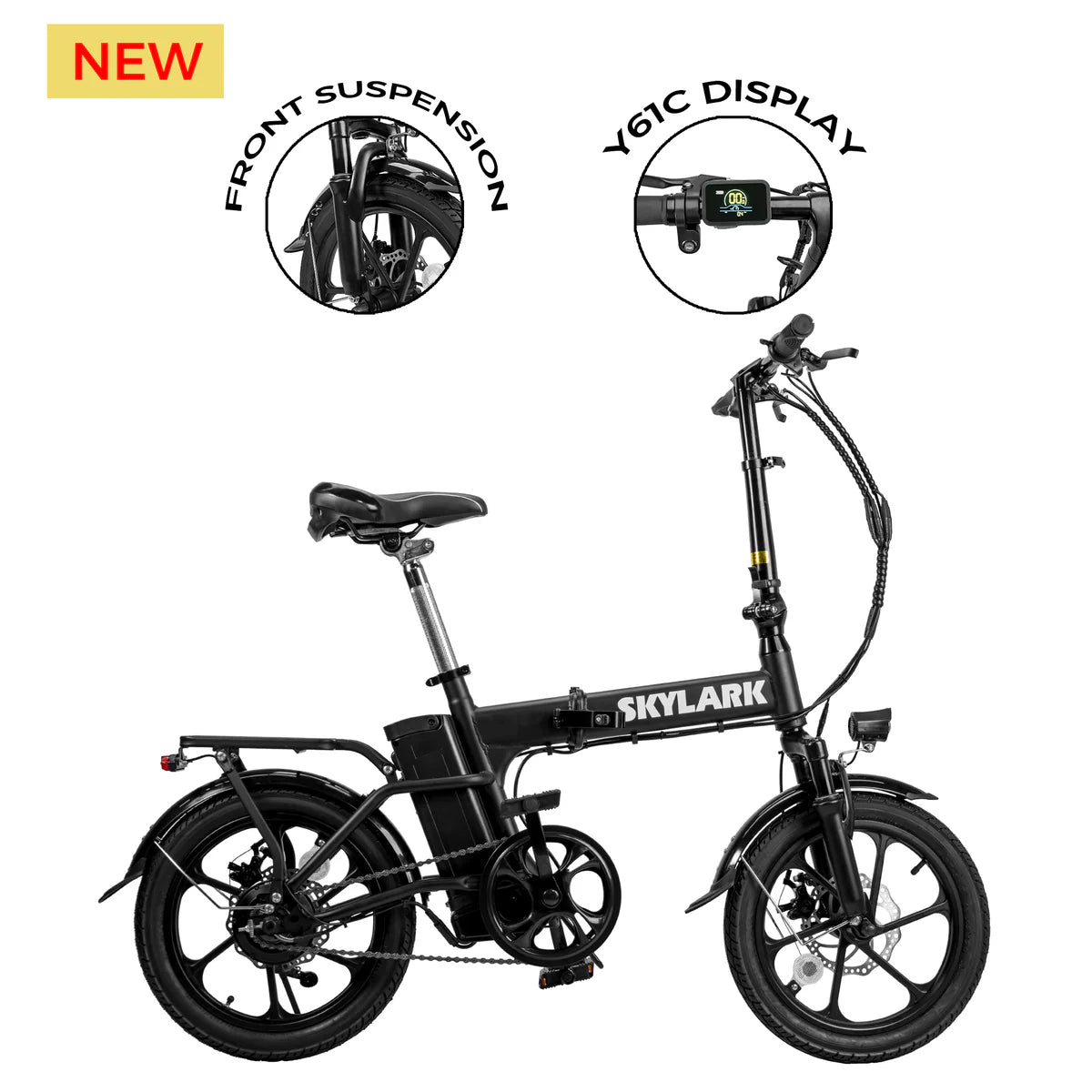 NAKTO Skylark Folding Fat Tire Electric Bike